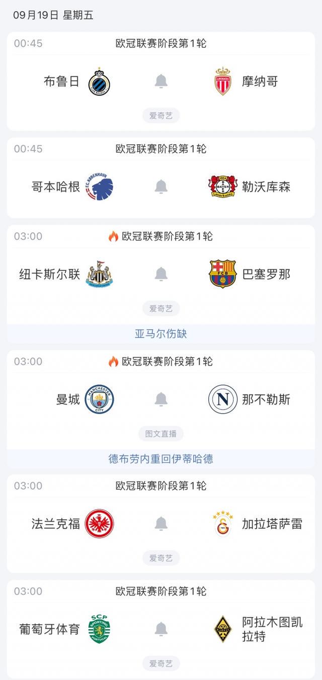 自己的欧冠, 将出战